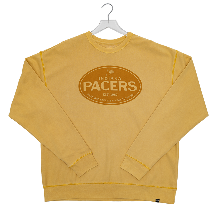 Adult Indiana Pacers Breaking Trail Crewneck Sweatshirt in Gold by '47