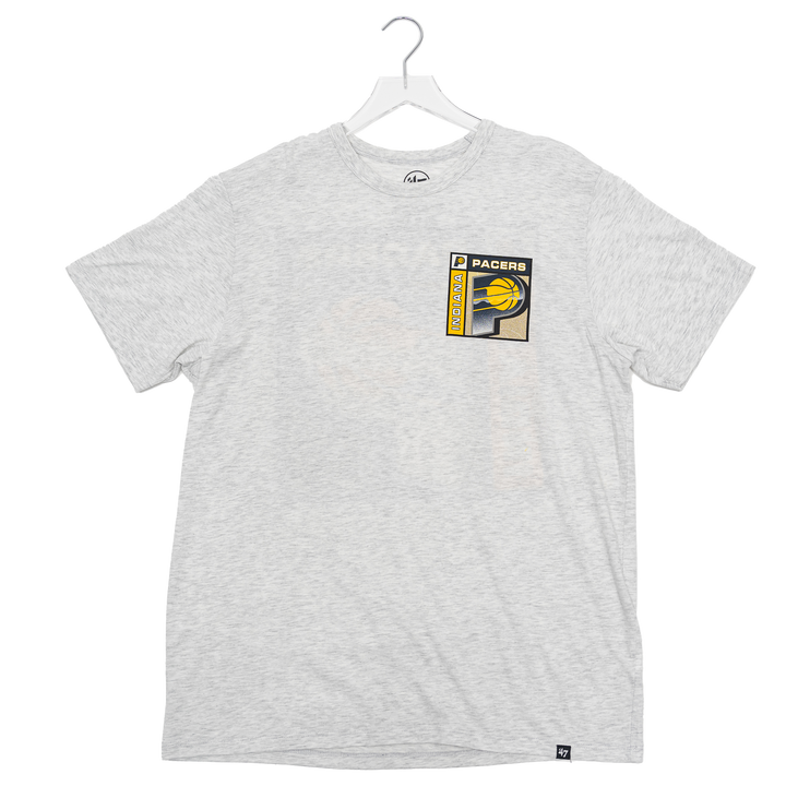 Adult Indiana Pacers Chrome Plate Franklin T-shirt in Grey by '47