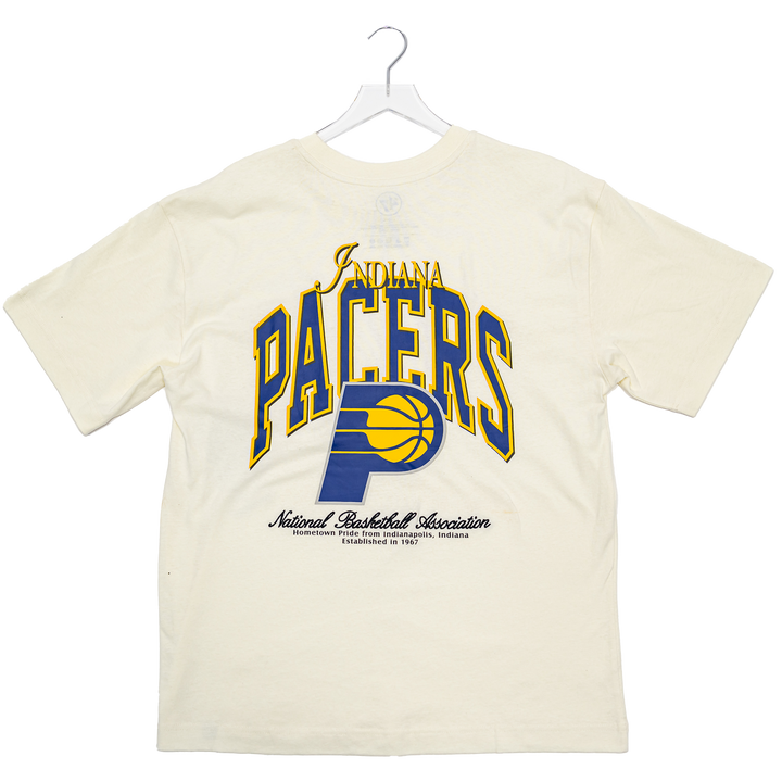Adult Indiana Pacers Back Door Foundation Pocket T-shirt in White by '47