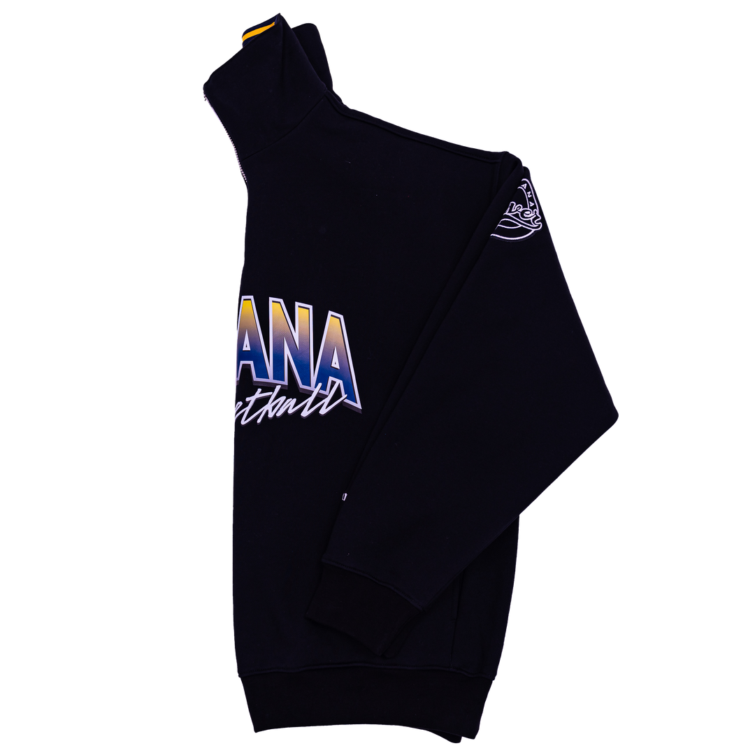 Adult Indiana Fever 2025 Season Indiana Basketball 1/4 Zip Sweatshirt in Black by Authmade