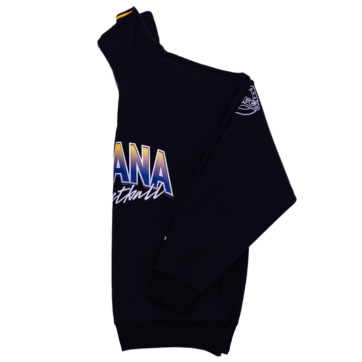 Adult Indiana Fever 2025 Season Indiana Basketball 1/4 Zip Sweatshirt in Black by Authmade