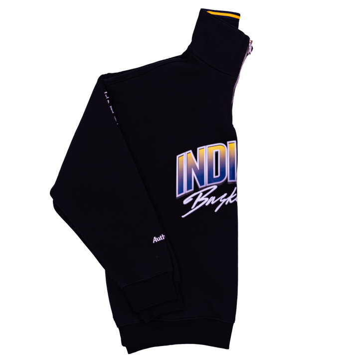 Adult Indiana Fever 2025 Season Indiana Basketball 1/4 Zip Sweatshirt in Black by Authmade