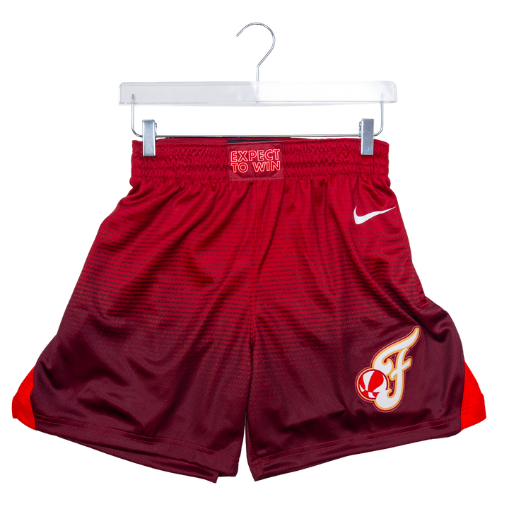 Women's Indiana Fever Rebel Swingman Shorts in Red by Nike