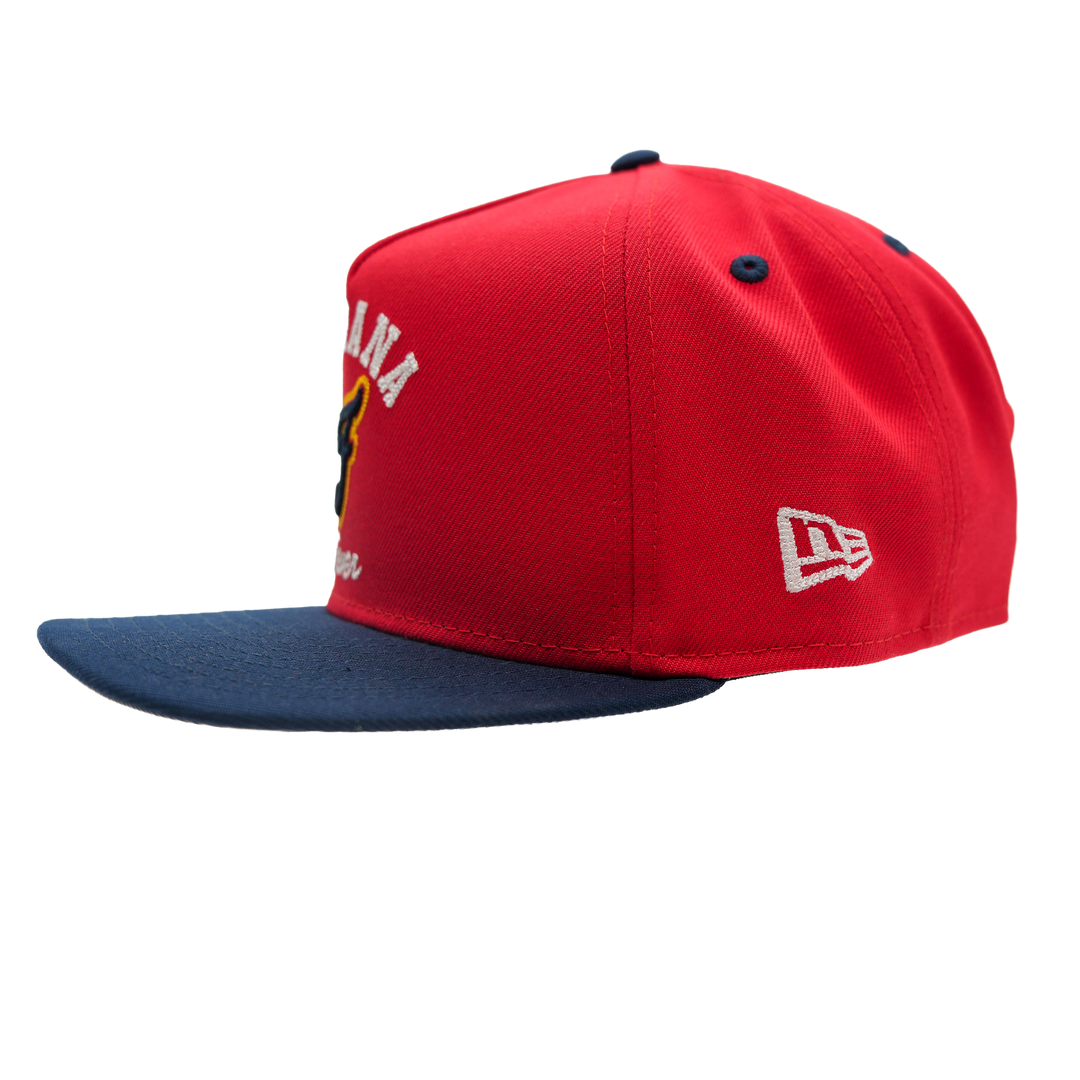 Adult Indiana Fever Arched 9Fifty Hat in Red by New Era