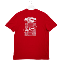 Adult Indiana Fever "SOLD OUT" Tour T-shirt in Red by Fever Team Store