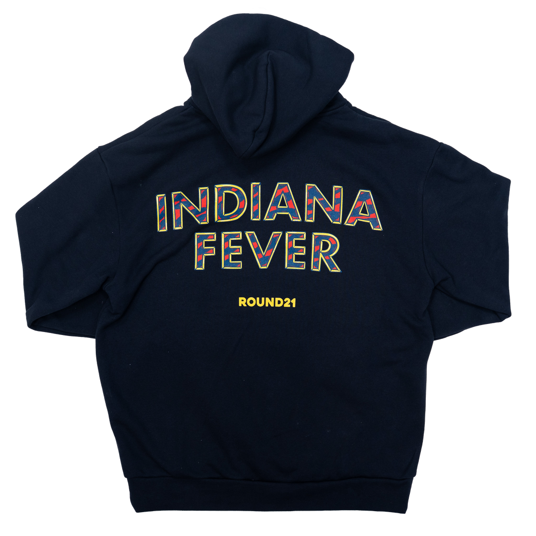 Adult Indiana Fever Feelin Fever Hooded Sweatshirt in Navy by Round21