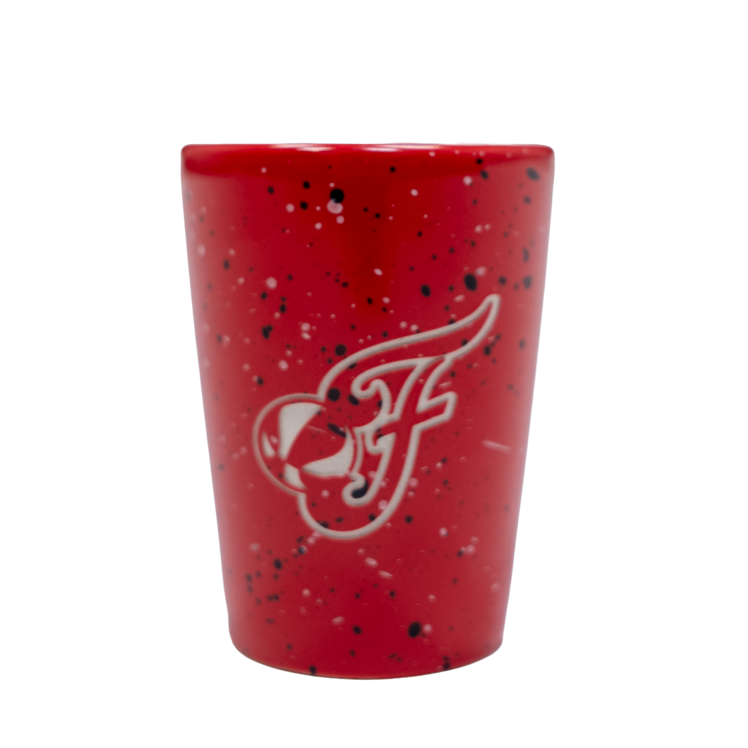 Indiana Fever 2oz Secondary Logo Speckle Shot Glass in Red by Rico Industries Inc