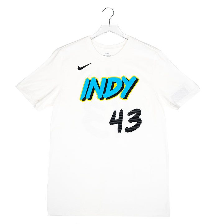 Adult Indiana Pacers #43 Pascal Siakam 24-25' CITY EDITION Name and Number T-shirt in White by Nike
