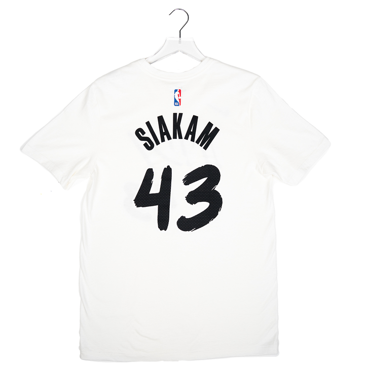 Adult Indiana Pacers #43 Pascal Siakam 24-25' CITY EDITION Name and Number T-shirt in White by Nike