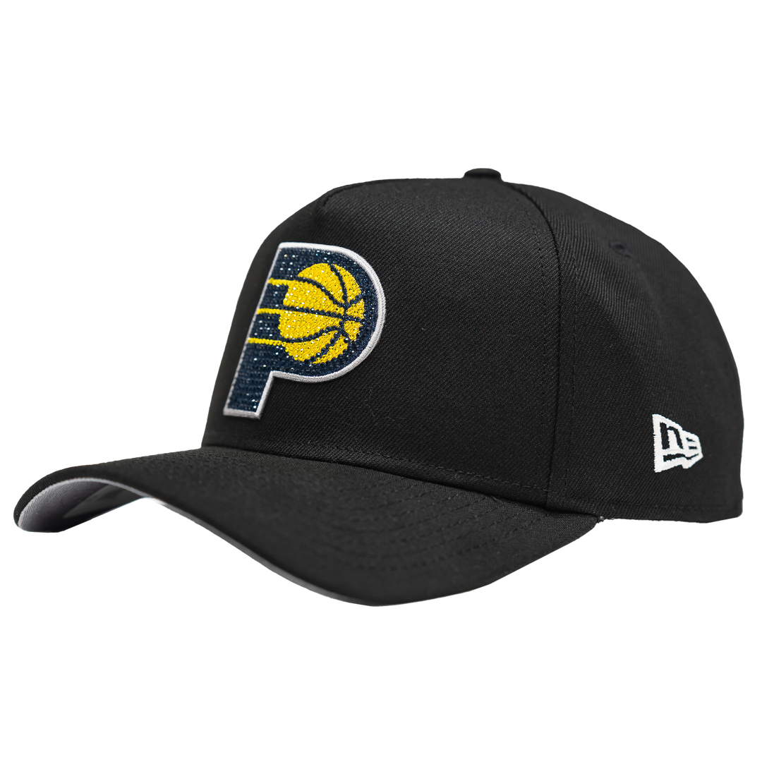 Adult Indiana Pacers Official 2026 NBA Draft 9Forty AF Hat in Black by New Era