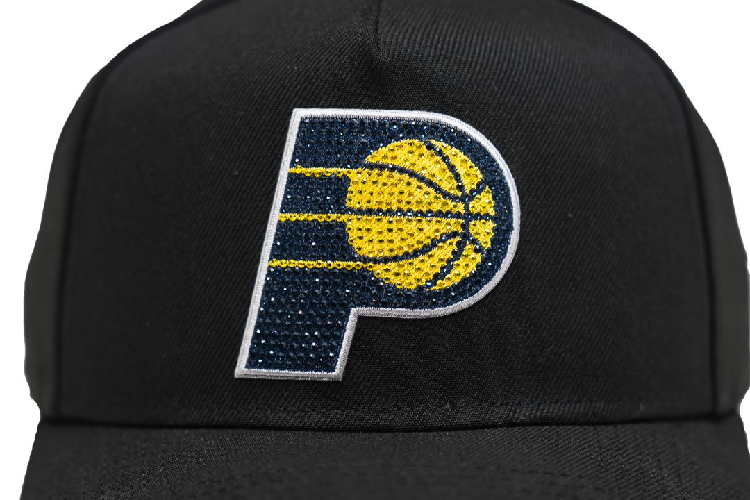 Adult Indiana Pacers Official 2026 NBA Draft 9Forty AF Hat in Black by New Era