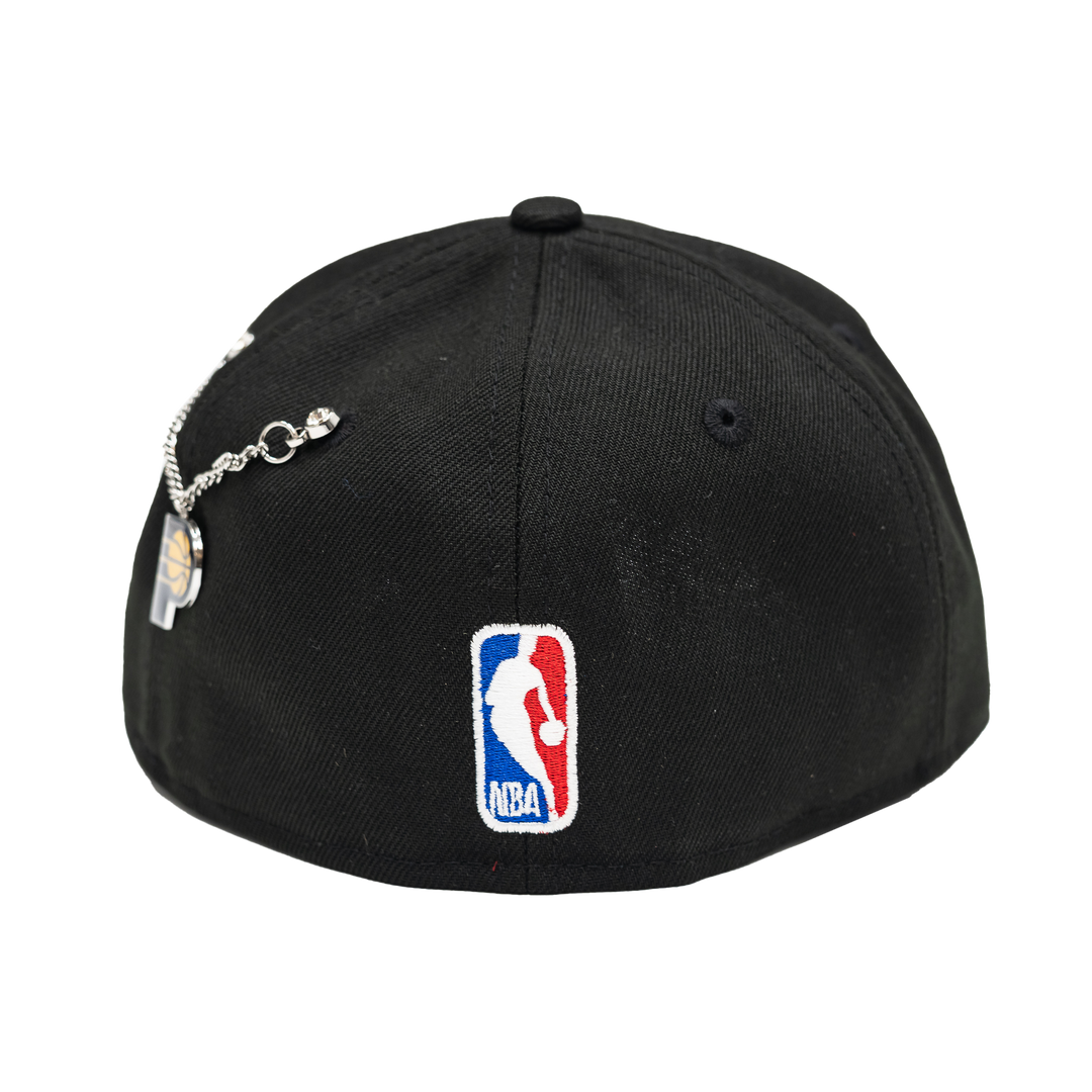 Adult Indiana Pacers Official 2026 NBA Draft 59Forty AF Hat in Black by New Era