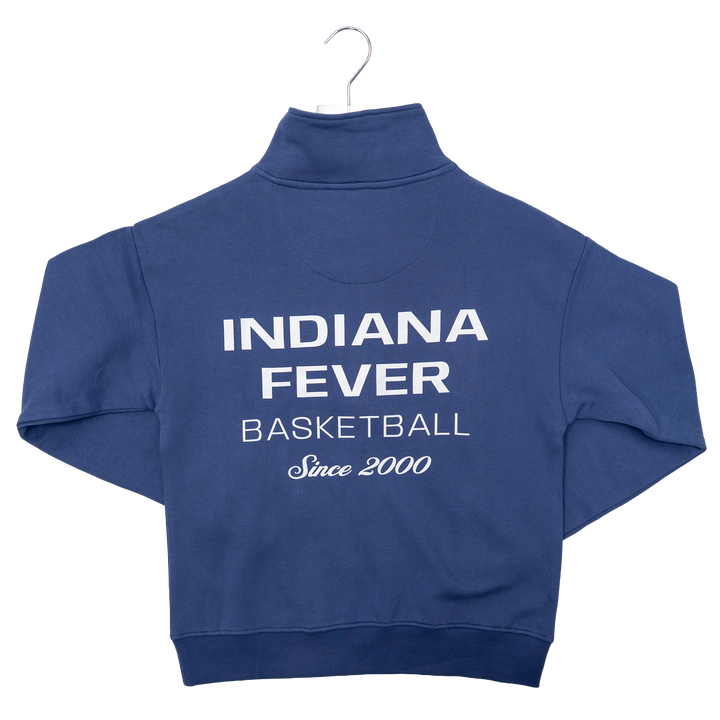 Women's Indiana Fever 1/4 Zip Roan Fleece in blue by Sportiqe