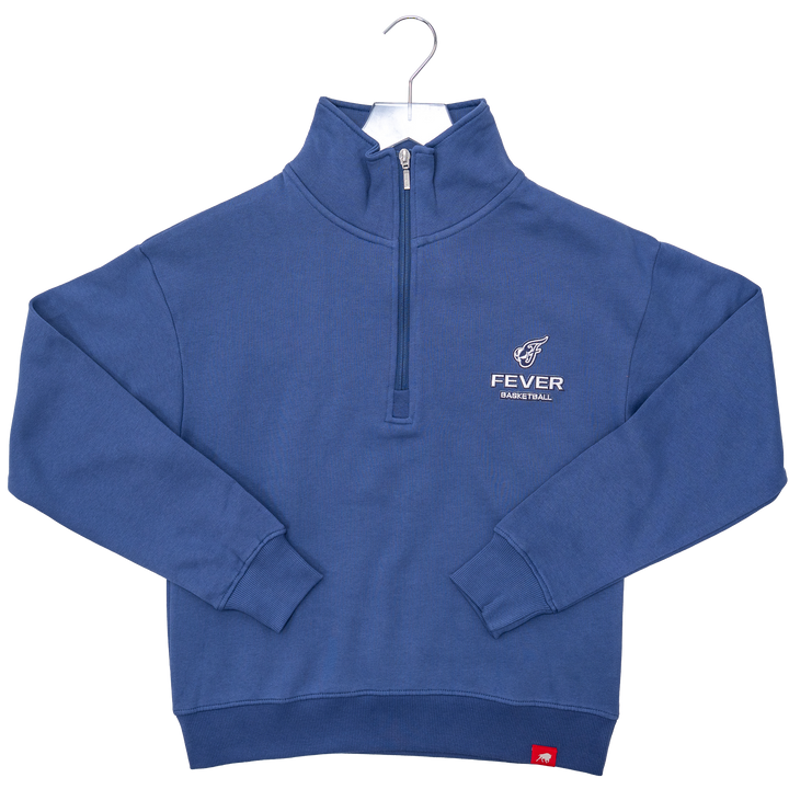 Women's Indiana Fever 1/4 Zip Roan Fleece in blue by Sportiqe