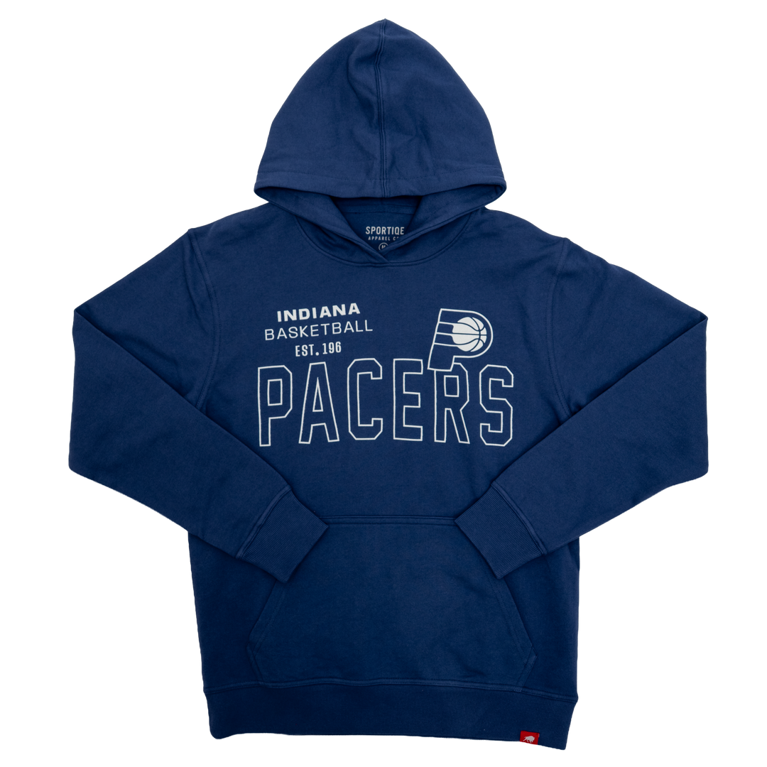 Adult Indiana Pacers Current Hooded Fleece in Blue by Sportiqe – Pacers Team Store