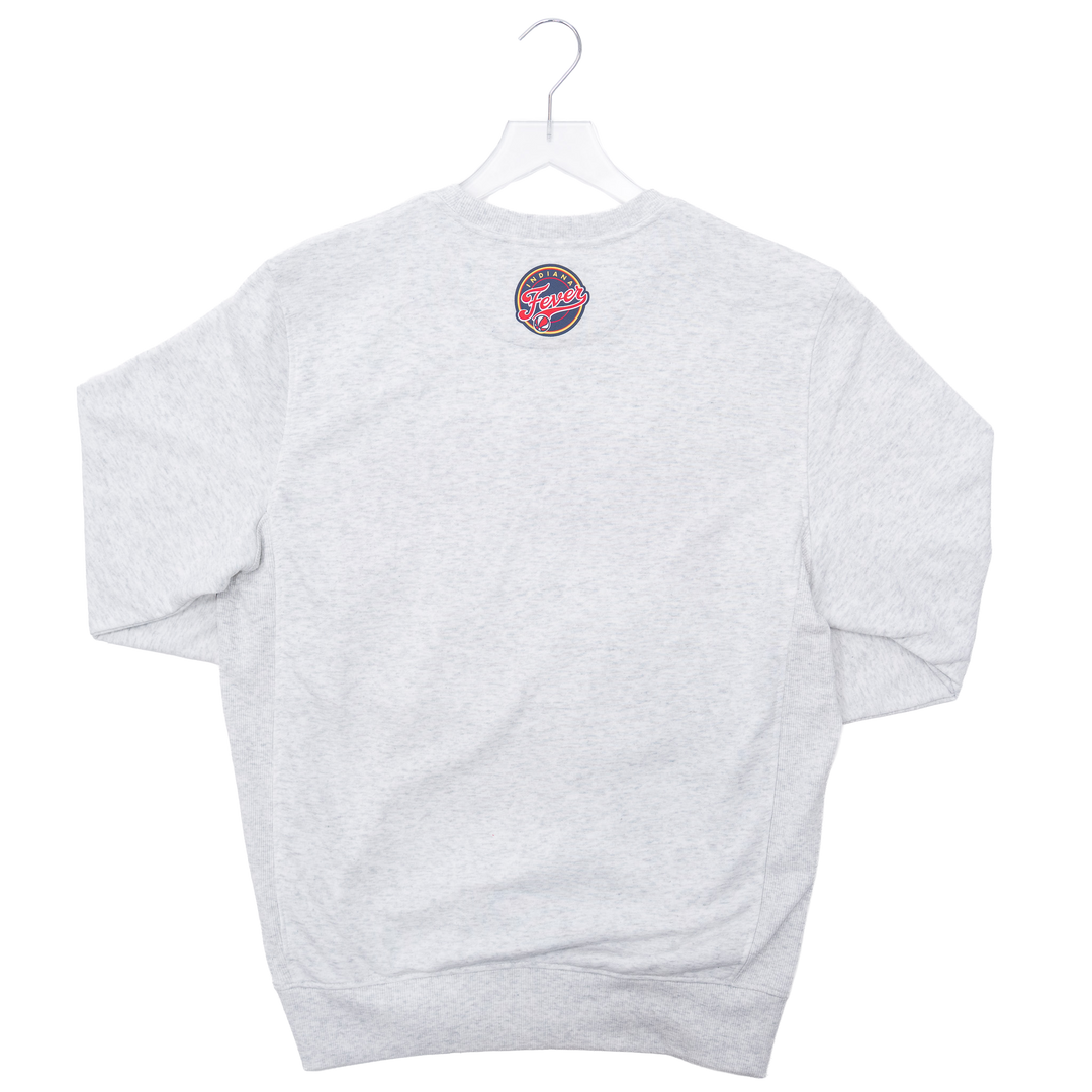 Adult Indiana Fever Face Off Crewneck Sweatshirt in Grey by G-III