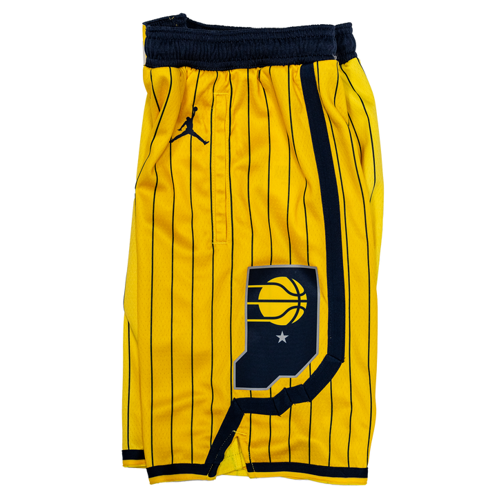Youth Indiana Pacers 26-27' Statement Swingman Shorts in Gold by Jordan