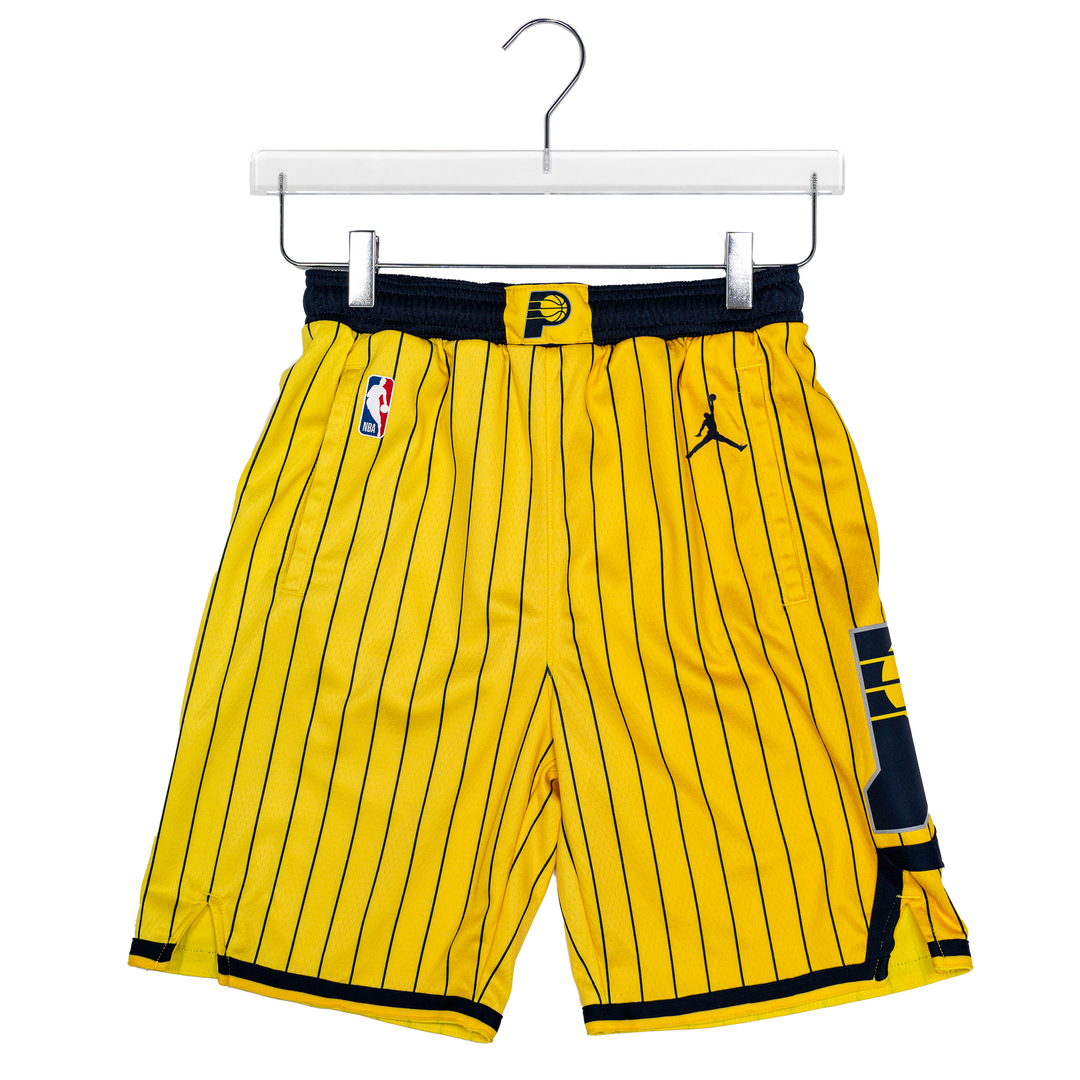 Youth Indiana Pacers 26-27' Statement Swingman Shorts in Gold by Jordan