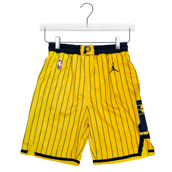 Youth Indiana Pacers 26-27' Statement Swingman Shorts in Gold by Jordan