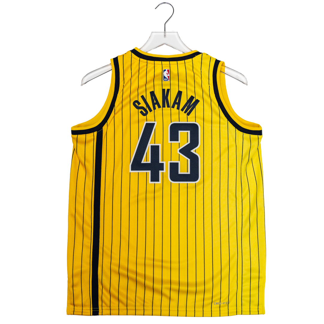 Youth Indiana Pacers #43 Pascal Siakam 26-27' Statement Swingman Jersey in Gold by Jordan