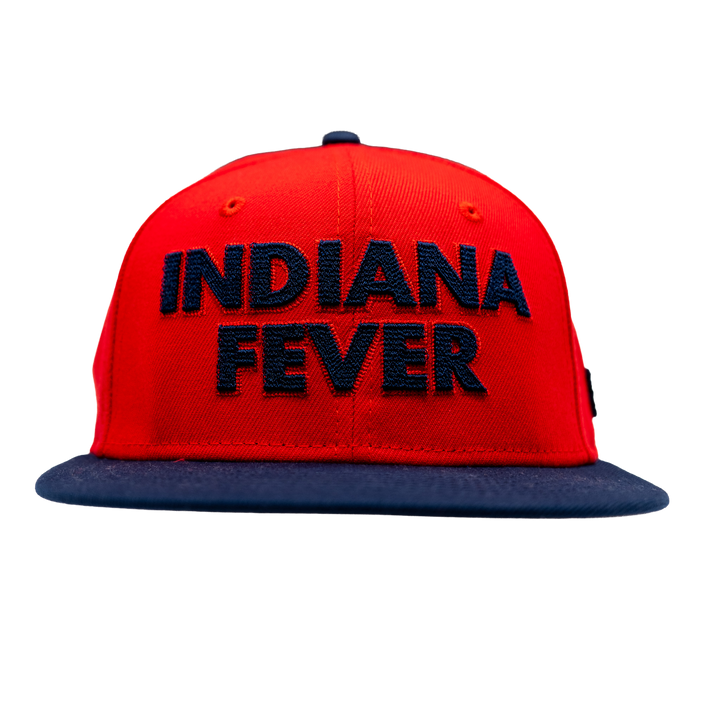 Adult Indiana Fever 2 Tone Stitch 59FIFTY Hat in Red by New Era