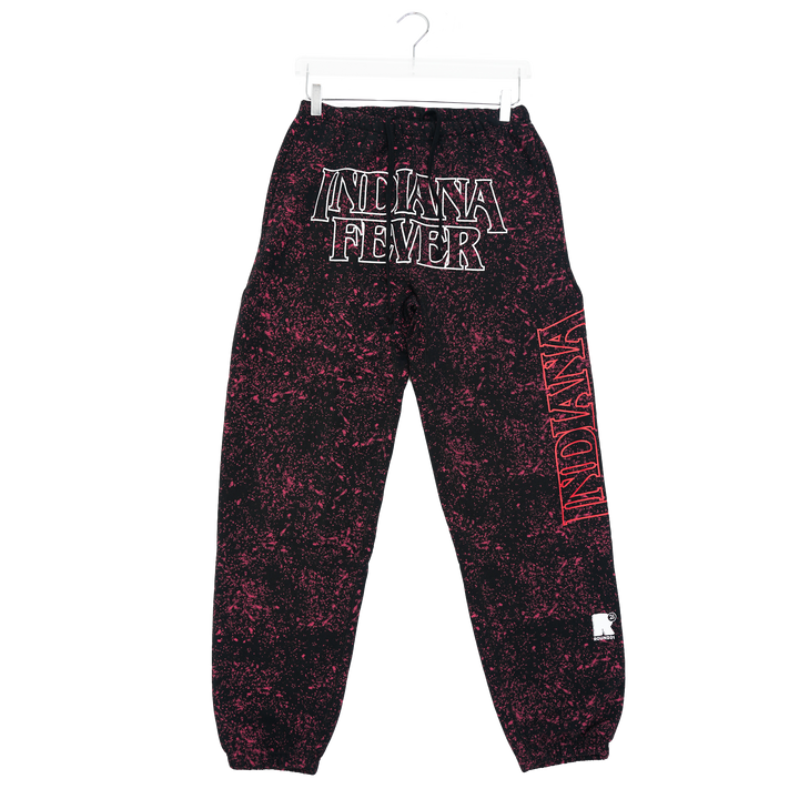 Adult Indiana Fever Stranger Things Hawkins Varsity Sweatpants in Black by Round21