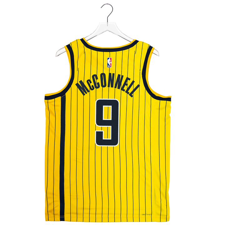 Adult Indiana Pacers #9 T.J. McConnell 26-27' Statement Swingman Jersey in Gold by Jordan