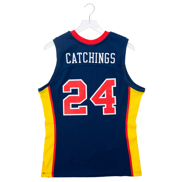 Adult Indiana Fever Tamika Catchings 2002 Throwback Swingman Jersey in Navy by Mitchell & Ness