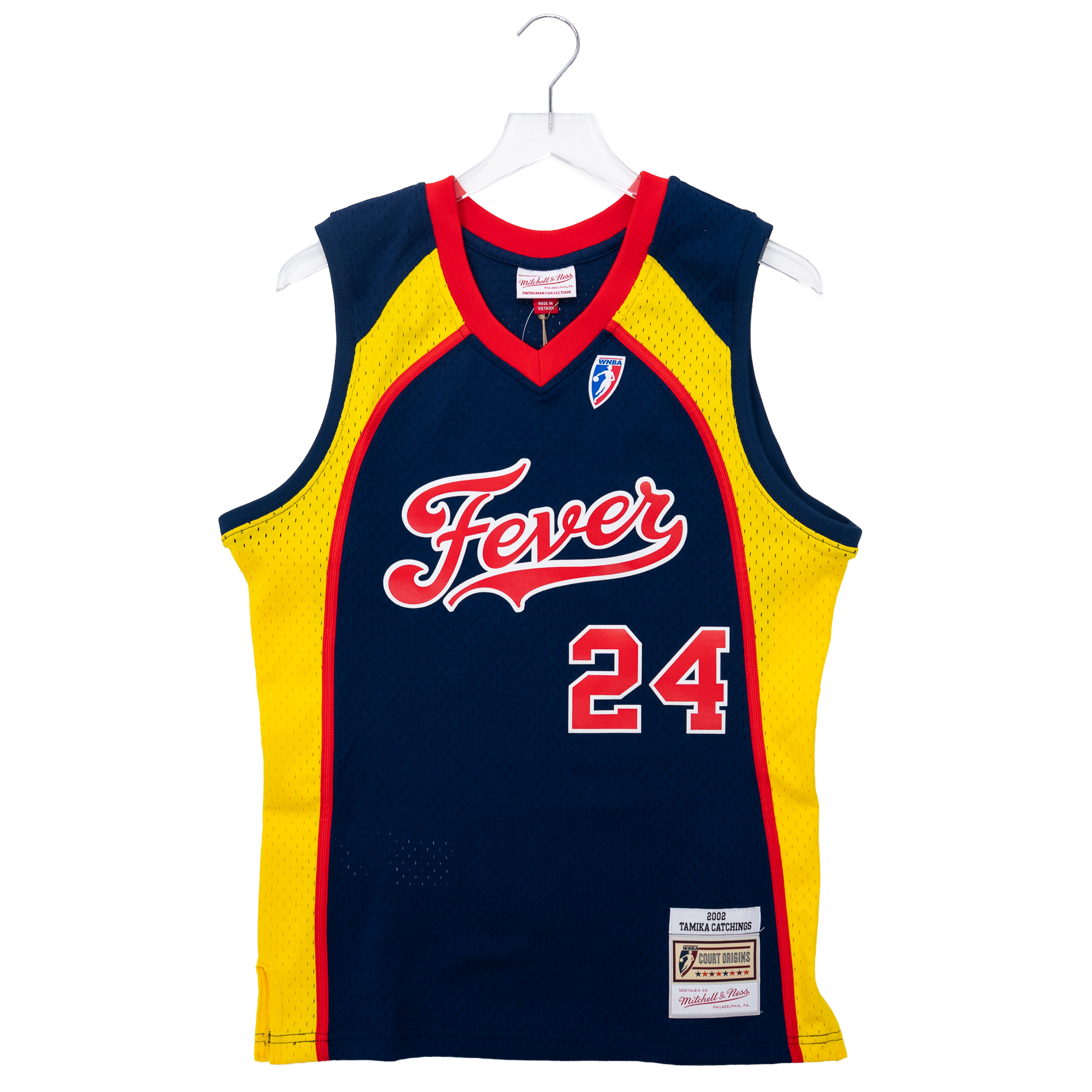 WNBA Tamika Catchings サイン入り雑誌 Adult Indiana Fever Tamika Catchings 2002 Throwback Swingman