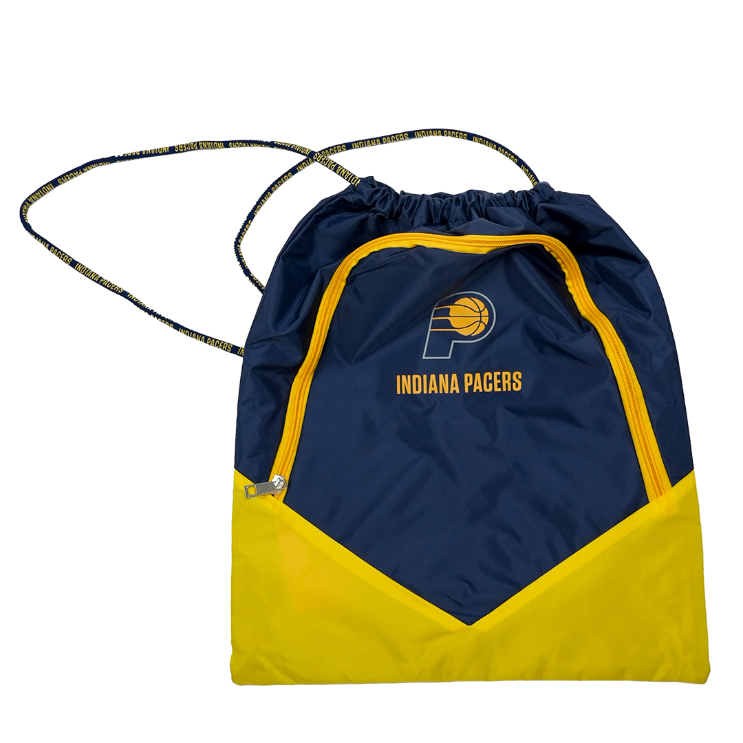 Indiana Pacers Repeat Wordmark 2-Tone Drawstring Bag in Navy by