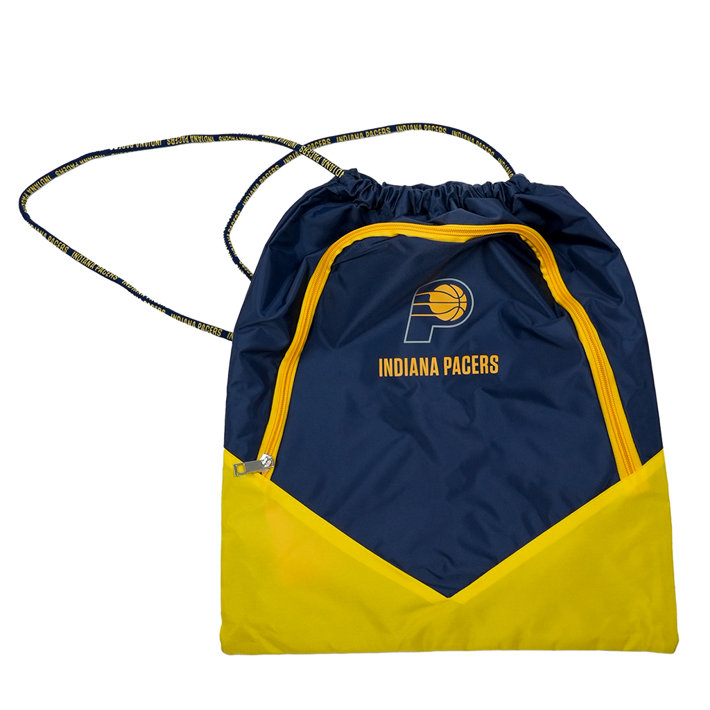 Indiana Pacers Repeat Wordmark 2-Tone Drawstring Bag in Navy by