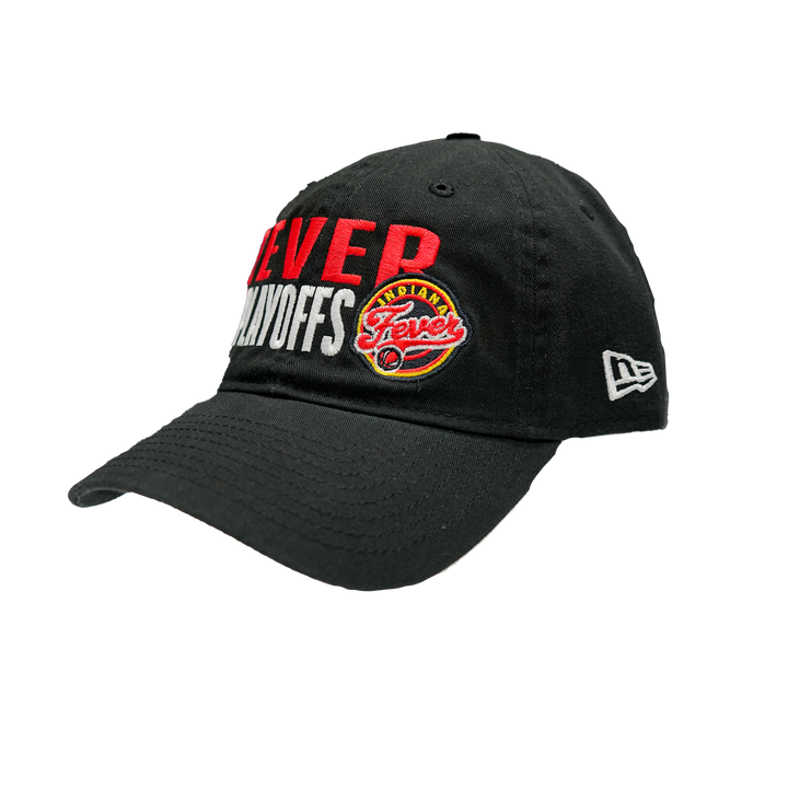 Adult Indiana Fever 2025 Playoffs 9TWENTY Hat in Black by New Era
