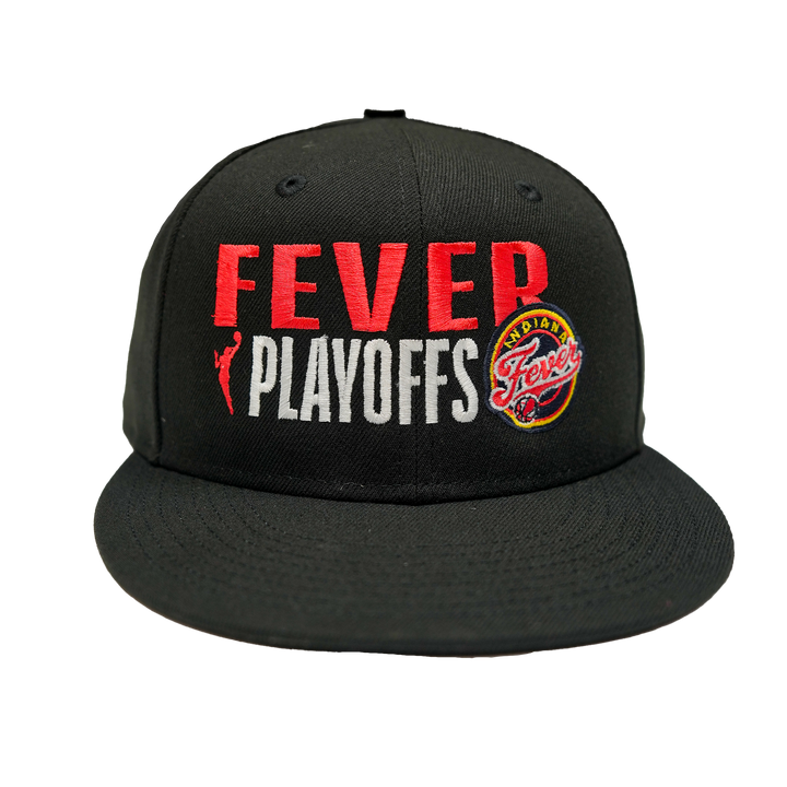 Adult Indiana Fever 2025 WNBA Playoffs 9FIFTY Hat in Black by New Era