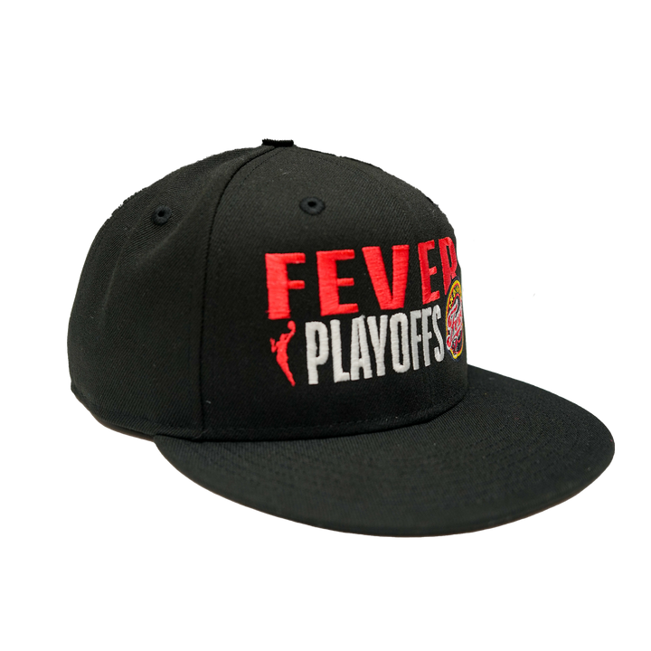 Adult Indiana Fever 2025 WNBA Playoffs 9FIFTY Hat in Black by New Era