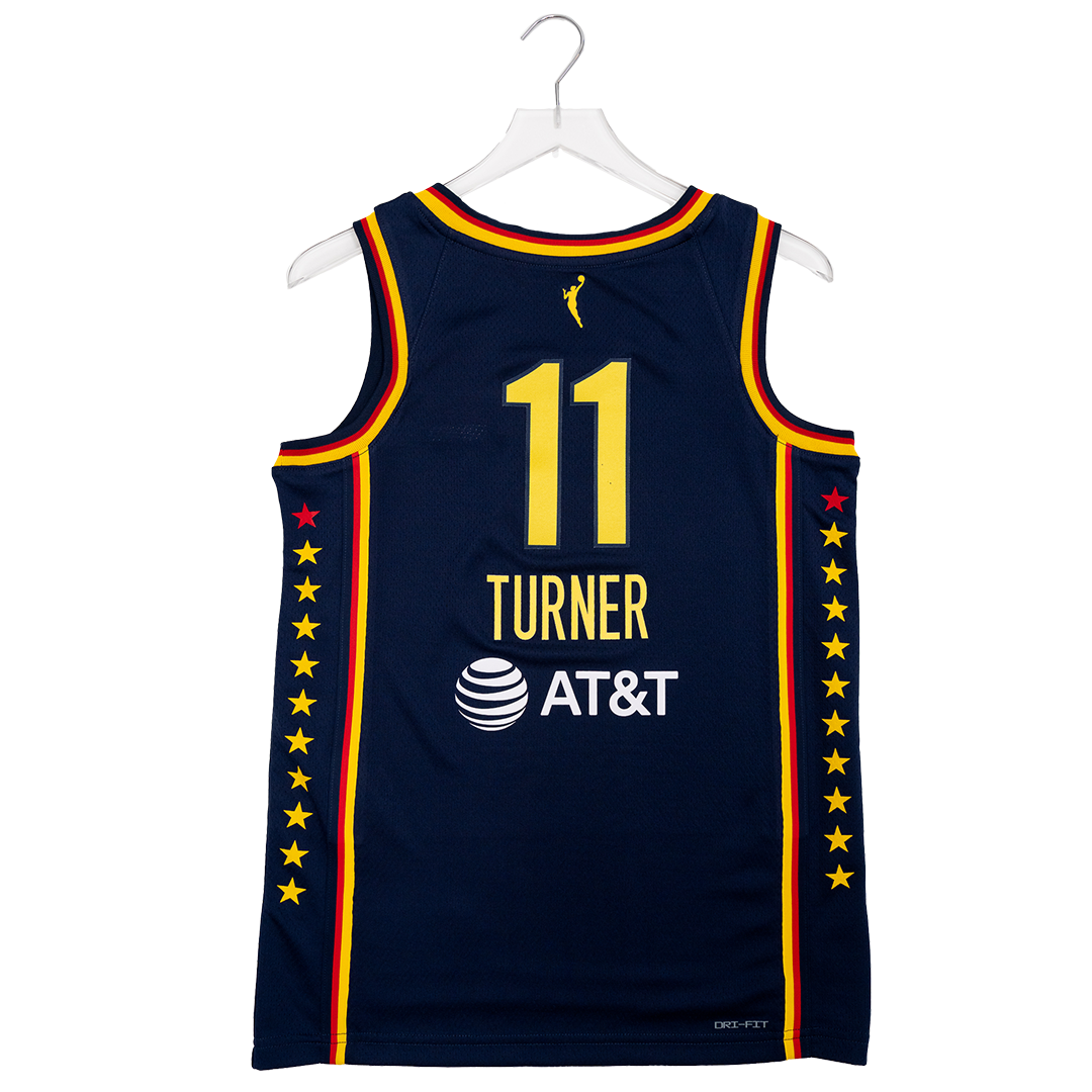 Adult Indiana Fever #11 Brianna Turner Explorer Swingman Jersey in Navy by Nike