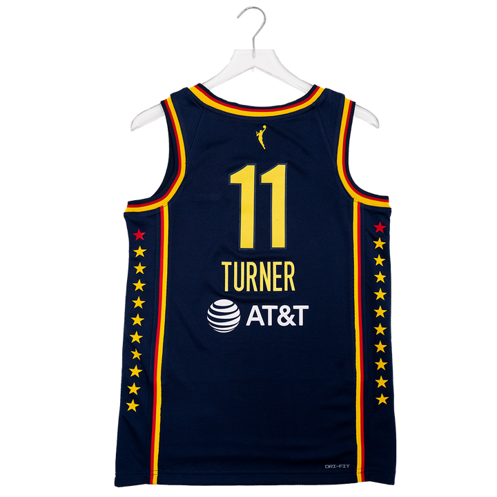 Adult Indiana Fever #11 Brianna Turner Explorer Swingman Jersey in Navy by Nike