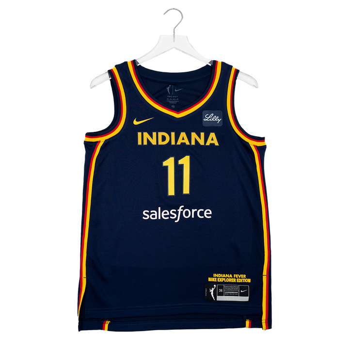 Adult Indiana Fever #11 Brianna Turner Explorer Swingman Jersey in Navy by Nike