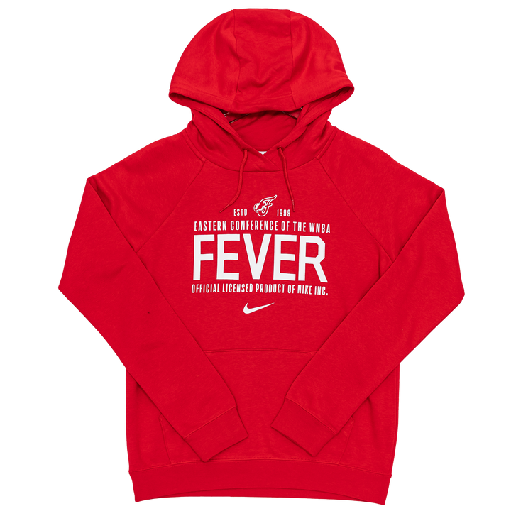 Women's Indiana Fever Est. Date Club Hooded Sweatshirt in Red by Nike