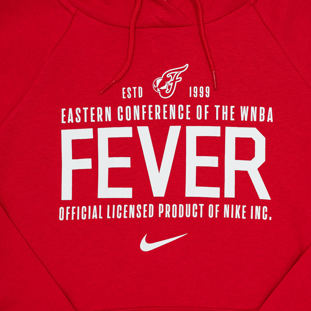 Women's Indiana Fever Est. Date Club Hooded Sweatshirt in Red by Nike