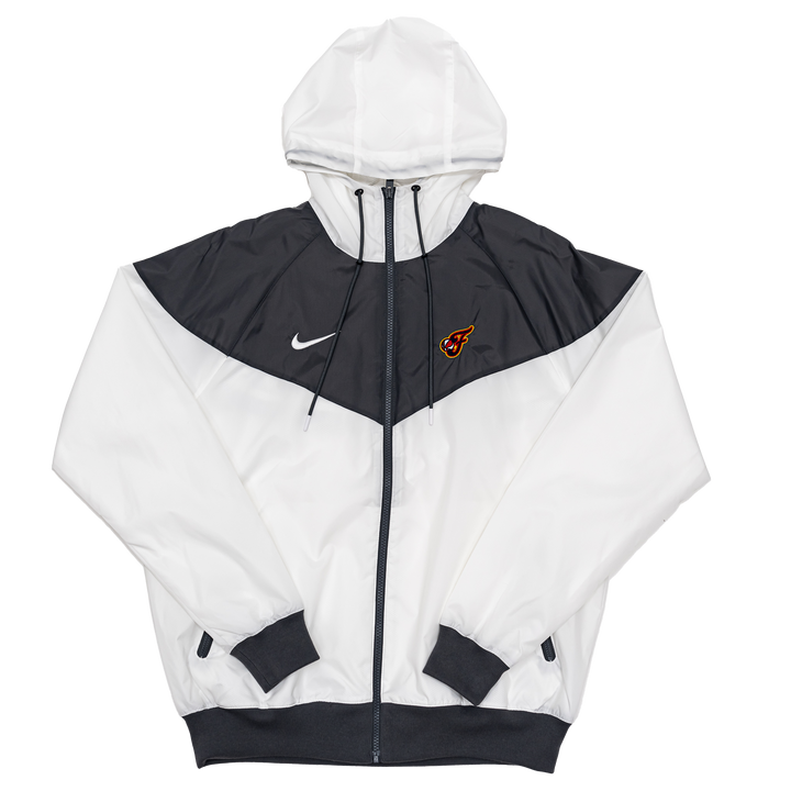 Adult Indiana Fever Secondary Logo Windrunner Jacket in White by Nike