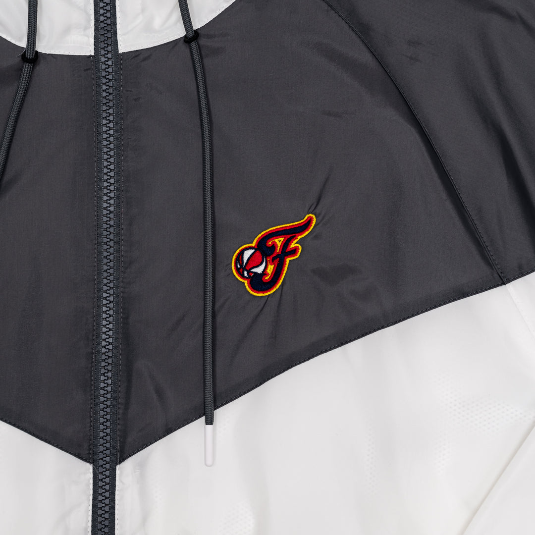 Adult Indiana Fever Secondary Logo Windrunner Jacket in White by Nike