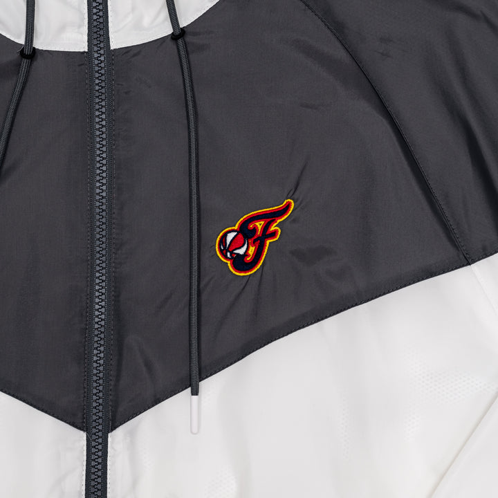Adult Indiana Fever Secondary Logo Windrunner Jacket in White by Nike