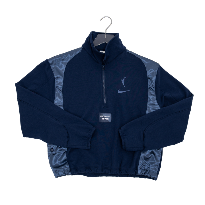 Women's Indiana Fever WNBA 1/4 Zip Basketball Fleece Top in Blue by Nike