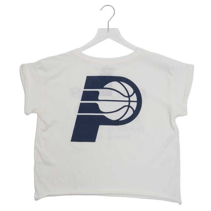 Women's Indiana Pacers Nomah T-shirt in White by Sportiqe