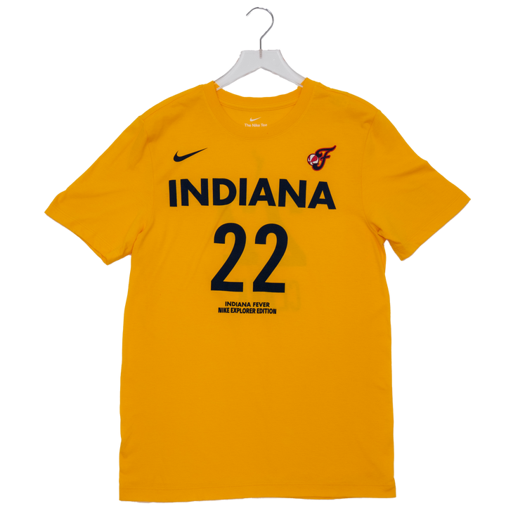 Adult Indiana Fever #22 Caitlin Clark Alternate Name and Number T-Shirt in Gold by Nike