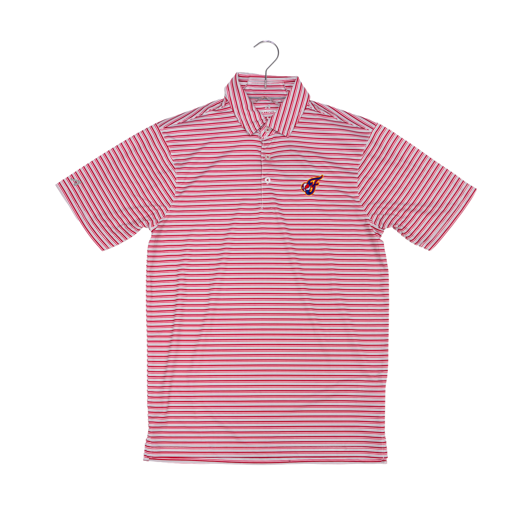 Adult Indiana Fever Short Sleeve Streamline Polo Shirt in Red by Antigua
