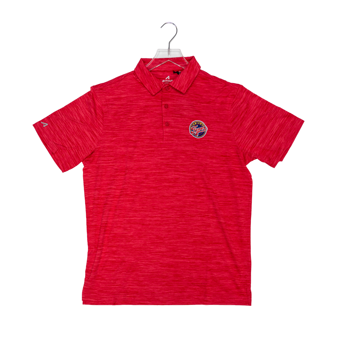 Adult Indiana Fever Short Sleeve Eternal Polo Shirt in Red by Antigua