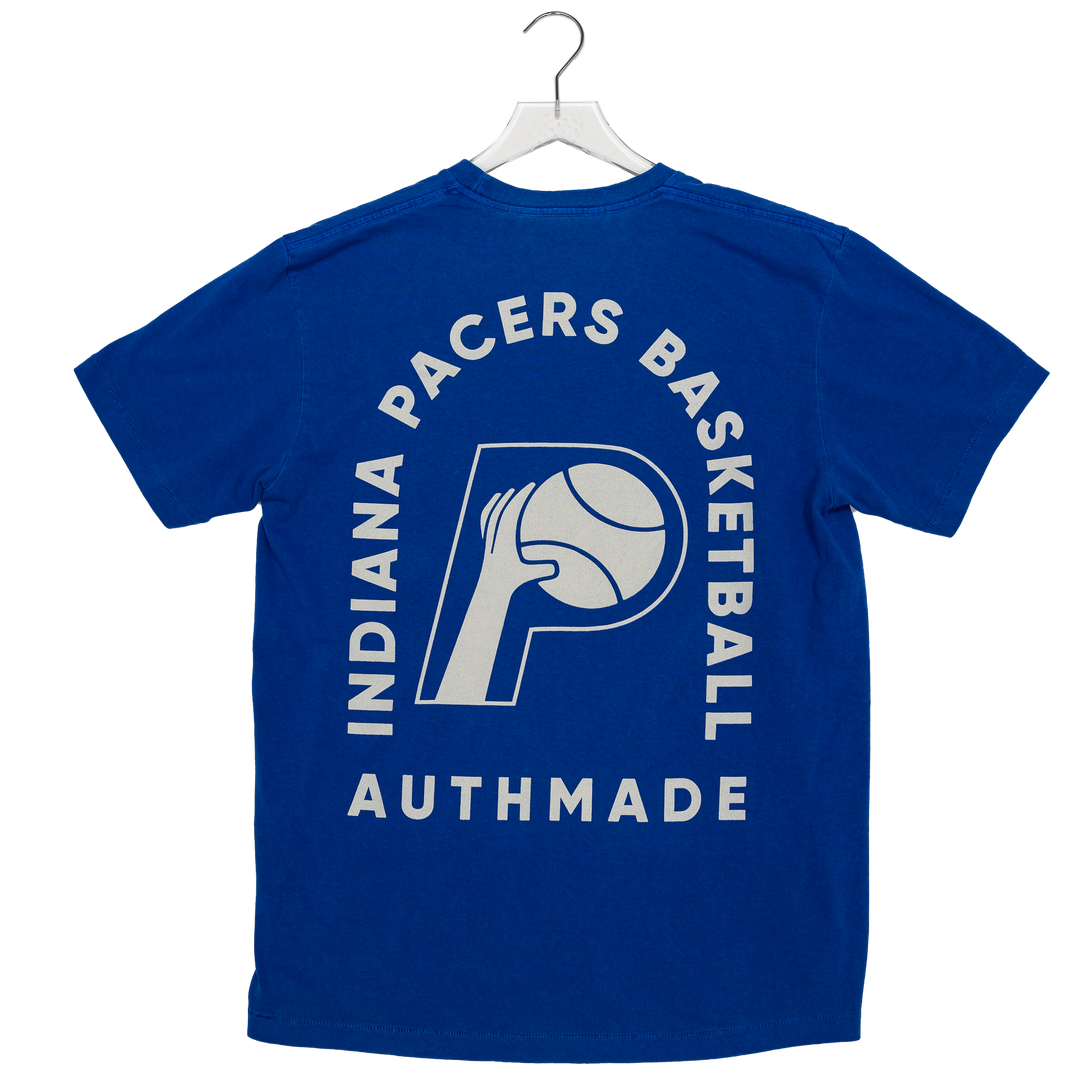 Adult Indiana Pacers Hardwood Classics Classic T-shirt in Blue by Authmade