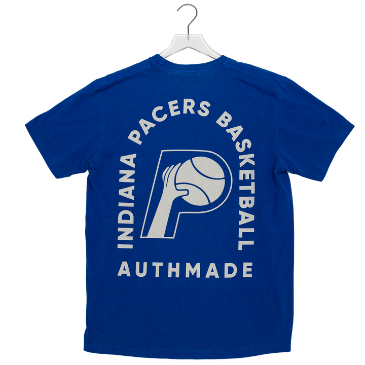 Adult Indiana Pacers Hardwood Classics Classic T-shirt in Blue by Authmade