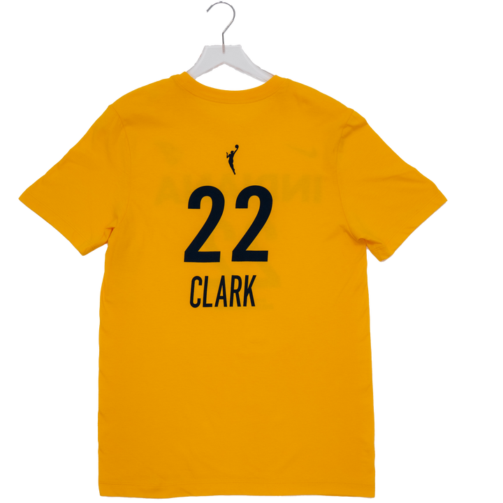 Adult Indiana Fever #22 Caitlin Clark Alternate Name and Number T-Shirt in Gold by Nike